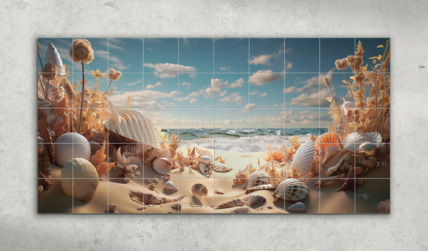 Ocean & Sand Tile Murals - Tilemuse