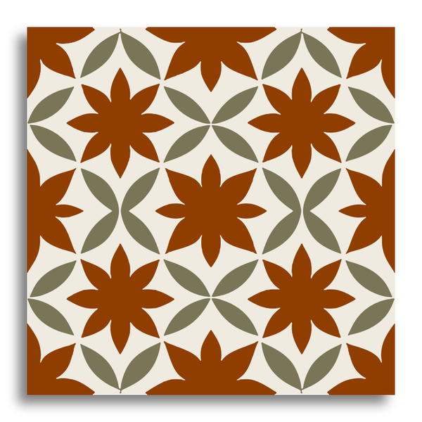 Encaustic Blossom Geomatrix (Sample.250730.quwdo)